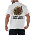 Licensed Masters Social Work Worker LMSW Graduation 2026 Men's Back Print T-Shirt