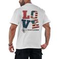 Love Coast Guard Mom Proud Coast Guard Graduation Mom Men's Back Print T-Shirt
