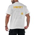Master Degree When You Take Bs To New Level Graduation Premium Men's Back Print T-Shirt
