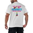 My Mommy Is A Graduate Proud Son Daughter T-Shirt Graduation Men's Back Print T-Shirt