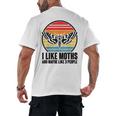 I Like Moths And Maybe 3 People Insect Moth Lovers Introvert Men's Back Print T-Shirt