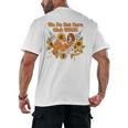 We Do Not Care Club WDNC Reading Book Boho Floral Men's Back Print T-Shirt