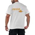 I Like Pasta And Maybe 3 People Introvert Foodie Premium Men's Back Print T-Shirt I Like Pasta And Maybe 3 People Introvert Foodie Premium Men's Back Print T-Shirt