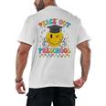 Peace Out Preschool Graduation Last Day Teachers Boys Girls Men's Back Print T-Shirt