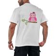 Pink I Graduated From Elementary Graduation Men's Back Print T-Shirt