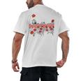 Poppy Field Wizard Of Oz Cowardly Brave Lion Book Men's Back Print T-Shirt