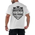 Proud Brother Of a High School Grad Senior Graduation Shirt Men's Back Print T-Shirt