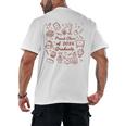 Proud Class Of 2026 Graduate Doodle Senior Graduation Premium Tri-Blend Men's Back Print T-Shirt