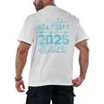 Proud Grandma Of a 2025 Senior Graduate Graduation Premium Men's Back Print T-Shirt