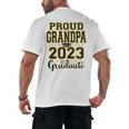 Proud Grandpa Of A 2023 Graduate Graduation Men's Back Print T-Shirt