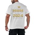 Proud Mom Of Two 2024 Graduate Class 2024 Graduation Family Premium Men's Back Print T-Shirt