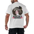 Queen Masters Degree Graduation Social Work MSW MPH Men's Back Print T-Shirt