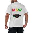 Queen MSW Social Work Grads Masters Graduation Men's Back Print T-Shirt