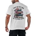 There Is No Such Thing As Too Many Books Lover Women Kids Men's Back Print T-Shirt