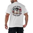 Read Books Be Kind Stay Weird Dragon Book Lover Men's Back Print T-Shirt