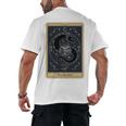 The Reader Tarot Card Mystic Dragon Book Magic Men's Back Print T-Shirt