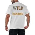 Reading Lover Apparel Wild About Reading Reading Books Men's Back Print T-Shirt