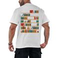 Reading Shirt There Is No Such Thing As Too Many Books Men's Back Print T-Shirt