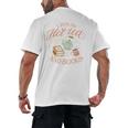 I Run ON HOT Tea & Books Reader Reading Meme Men's Back Print T-Shirt