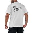 That Says Senior Cursive Script Graduation Men's Back Print T-Shirt