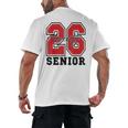 Senior 2026 Class Of 2026 School Graduation 2026 Merch Men's Back Print T-Shirt