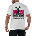 Senior Cheerleader Mom Cheer Class Of 2025 Graduation Women Men's Back Print T-Shirt