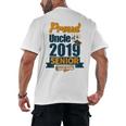 Senior Class Of 2019 Tshirt Graduation School Students Uncle Men's Back Print T-Shirt