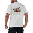 Senior Football Mom Class Of 2025 Graduation Graduate Men's Back Print T-Shirt