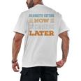 Silhouette Cutting Now Minimal Socializing Introvert Men's Back Print T-Shirt