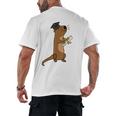 SmileteesGrad Cute Sea Otter Graduation T-Shirt Men's Back Print T-Shirt