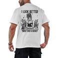 Smutty Spicy Book Smut Reader I Look Better Bent Over A Book Men's Back Print T-Shirt