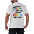 So Long Preschool Pre-K Here I Come Graduation Men's Back Print T-Shirt