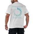 Social Introvert's Overthinking Please Wait Awkward Humor Men's Back Print T-Shirt Social Introvert's Overthinking Please Wait Awkward Humor Men's Back Print T-Shirt