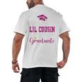 Super Proud Little Cousin Of 2025 Graduate Graduation Family Premium Tri-Blend Men's Back Print T-Shirt