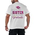 Super Proud Sister Of 2025 Graduate Senior Graduation Family Premium Tri-Blend Men's Back Print T-Shirt