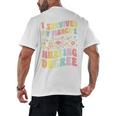 i Survived My Fiance's Nursing Degree Graduation Groovy Premium Men's Back Print T-Shirt