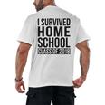 I Survived Home School Class Of 2018 Graduation Men's Back Print T-Shirt