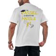 Tassel Worth The Hassle 2018 Graduation Quote Ylw Men's Back Print T-Shirt
