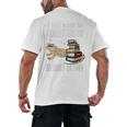Tiny Dinosaur Read Books & Pet My Bearded Dragon Lover Premium Tri-Blend Men's Back Print T-Shirt