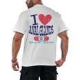 Vet Tech I Love Veterinary Technician Graduation Men's Back Print T-Shirt