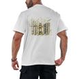 Vintage Floral Bookshelf I Have No Shelf Control Book Lovers Men's Back Print T-Shirt