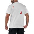Warning Social Battery Is Low Introvert Shirt Men's Back Print T-Shirt