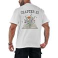 Women's Chapter 21 Book Lovers & Readers 21st Birthday Wildflowers Men's Back Print T-Shirt Women's Chapter 21 Book Lovers & Readers 21st Birthday Wildflowers Men's Back Print T-Shirt
