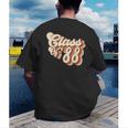 1988 Class Reunion Retro Class Of 88 High School Graduation Men's Back Print T-Shirt