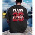 2 Sided Class Of 2026 Senior 2026 Graduation Men's Back Print T-Shirt