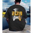 2019 High School Graduation Shirt Gamer Graduate Men's Back Print T-Shirt