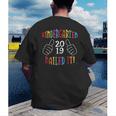 2019 Kindergarten Graduation Men's Back Print T-Shirt