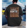 2026 Football Senior Auntie Graduation Matching Family Men's Back Print T-Shirt