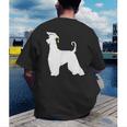 Afghan Hound Graduation Dog Graduate Men Women Kids Men's Back Print T-Shirt