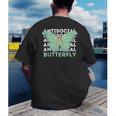 Anti-Social Introvert Butterfly Men's Back Print T-Shirt Anti-Social Introvert Butterfly Men's Back Print T-Shirt